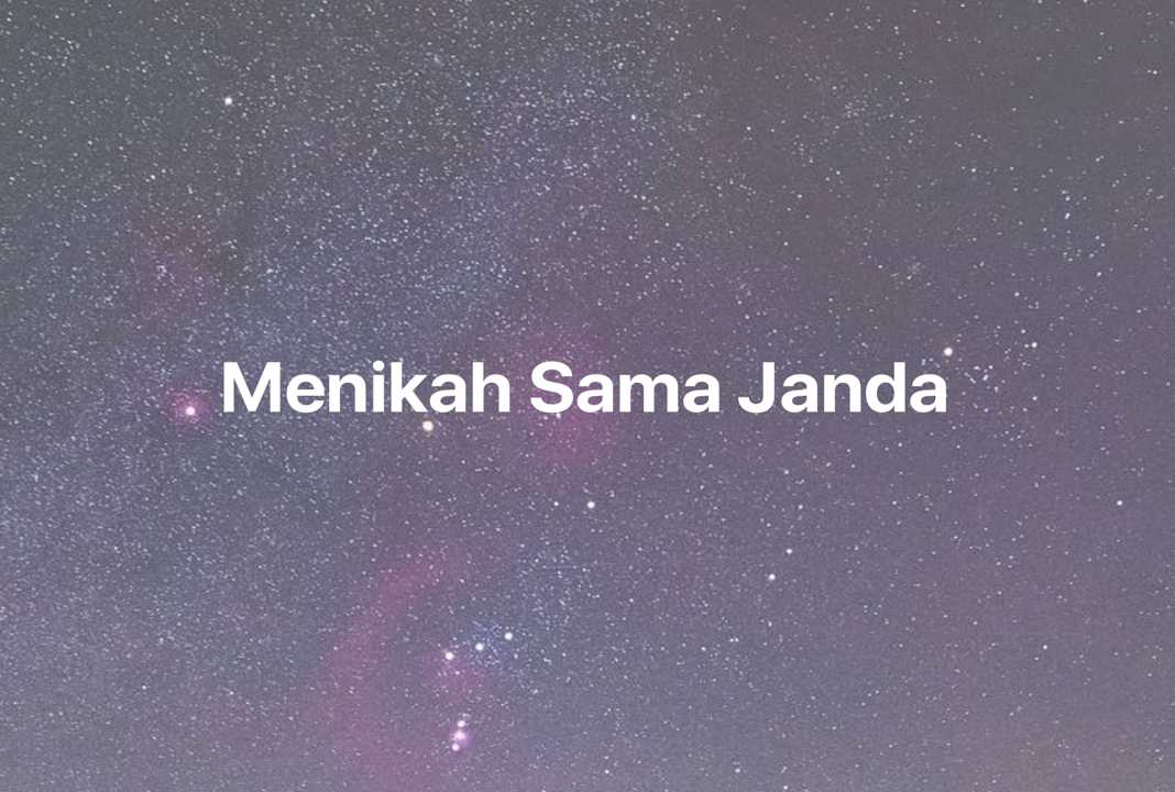 Gambar Mimpi Menikah Sama Janda