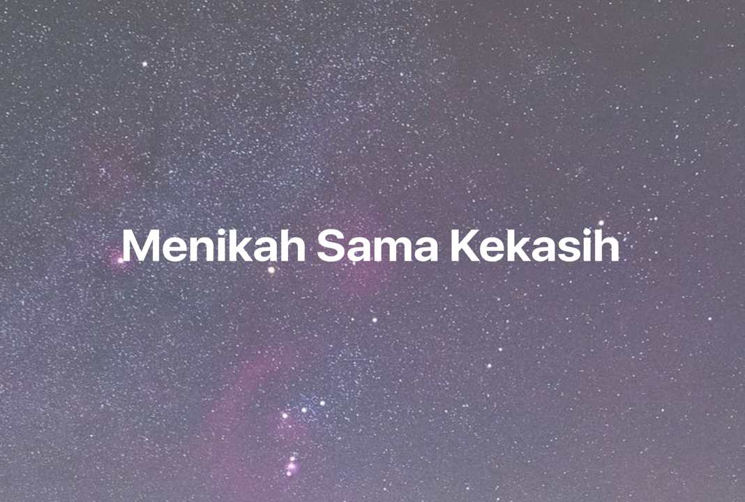 Gambar Mimpi Menikah Sama Kekasih