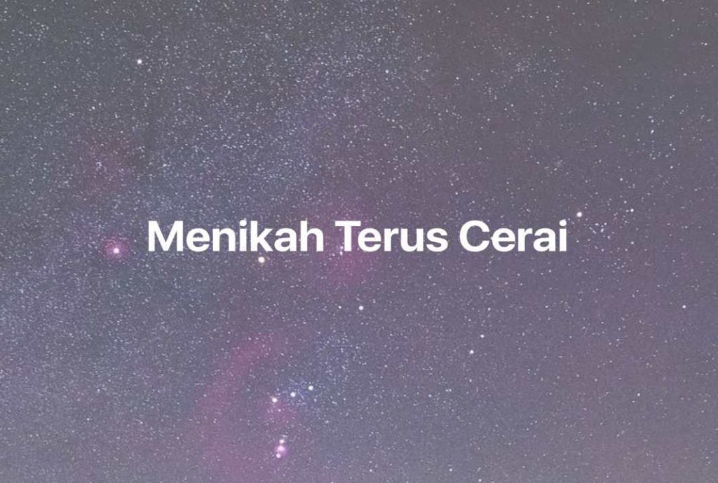 Gambar Mimpi Menikah Terus Cerai