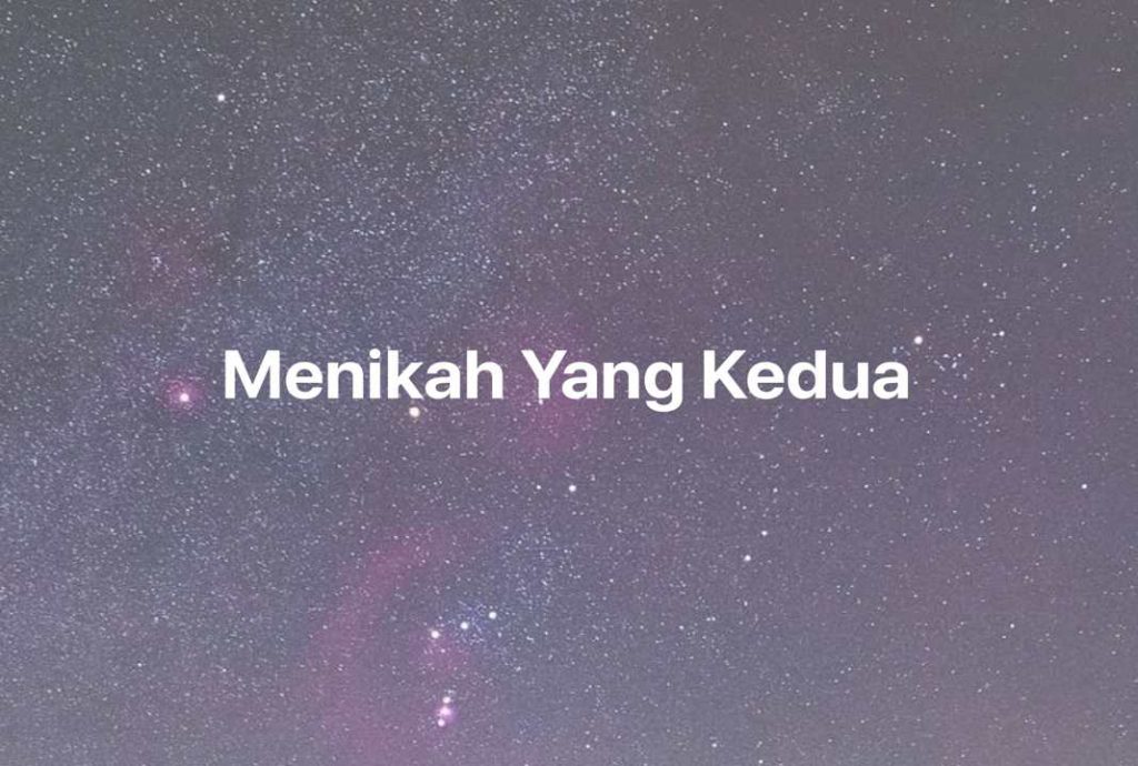 Gambar Mimpi Menikah Yang Kedua