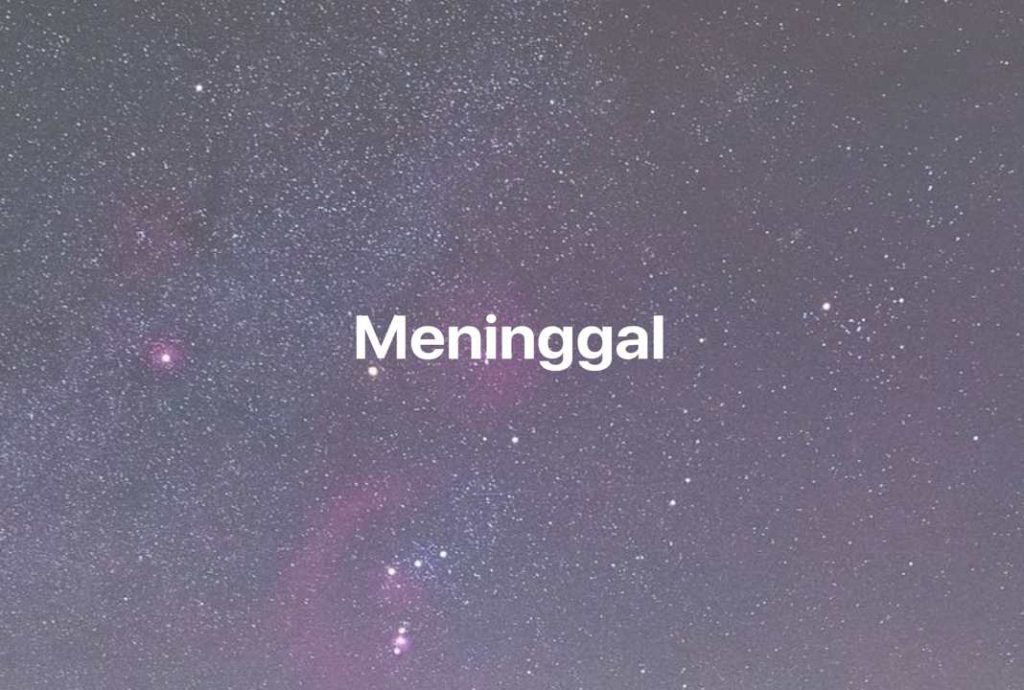 Gambar Mimpi Meninggal