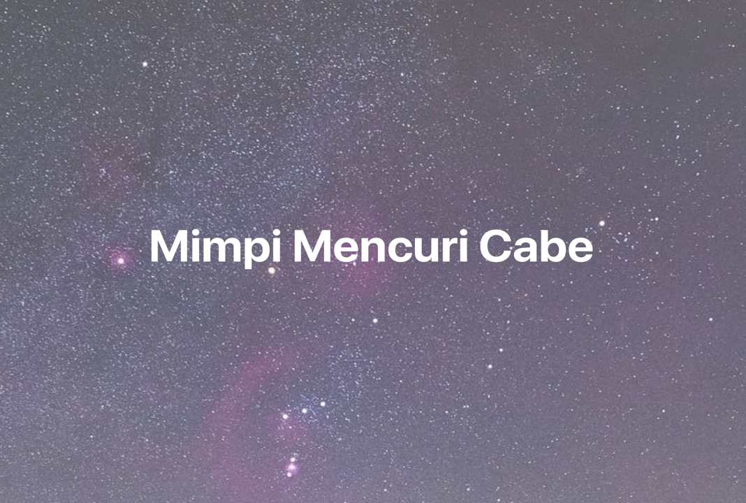 Gambar Mimpi Mimpi Mencuri Cabe