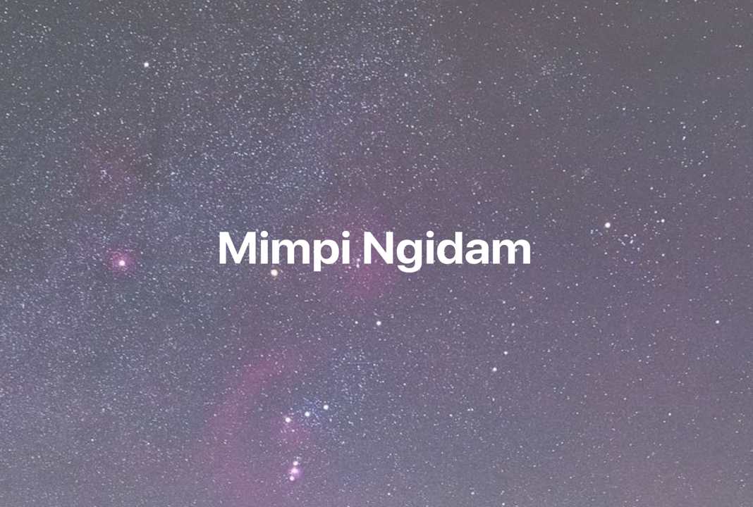 Gambar Mimpi Mimpi Ngidam