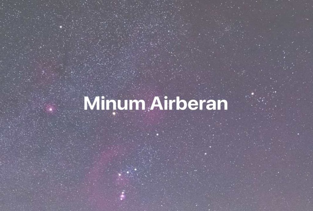 Gambar Mimpi Minum Airberan