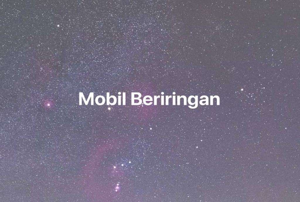 Gambar Mimpi Mobil Beriringan