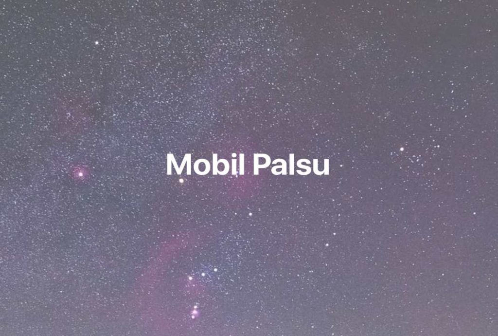 Gambar Mimpi Mobil Palsu