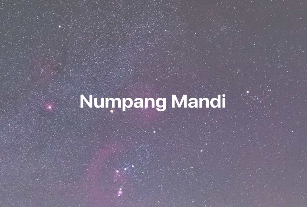 Gambar Mimpi Numpang Mandi