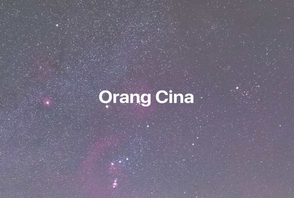 Gambar Mimpi Orang Cina