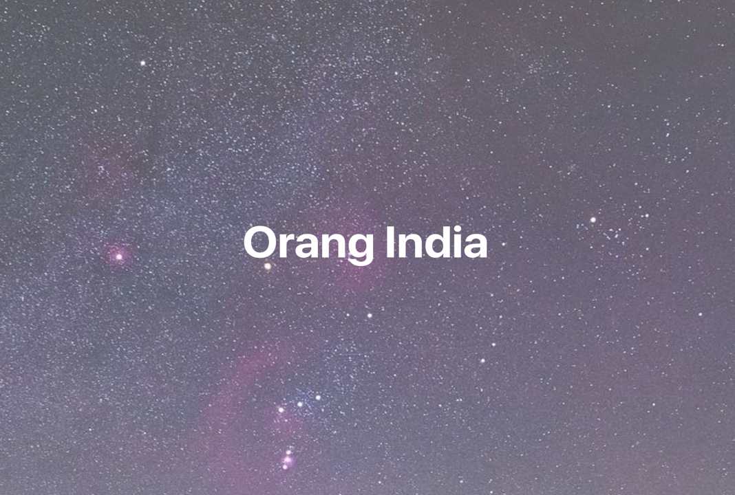 Gambar Mimpi Orang India