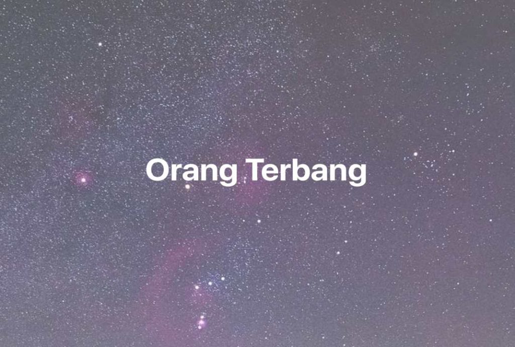 Gambar Mimpi Orang Terbang