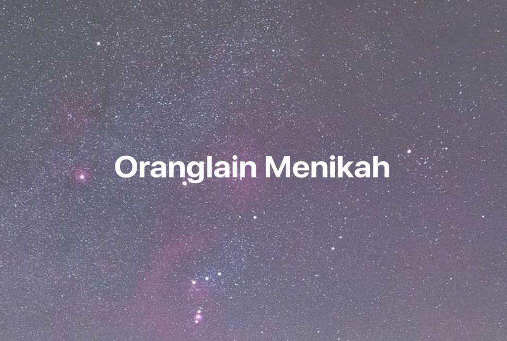 Gambar Mimpi Oranglain Menikah