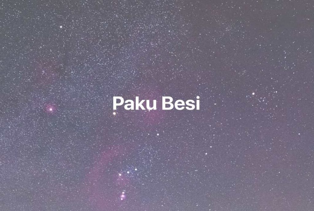 Gambar Mimpi Paku Besi