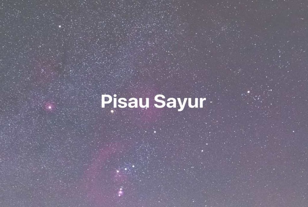 Gambar Mimpi Pisau Sayur