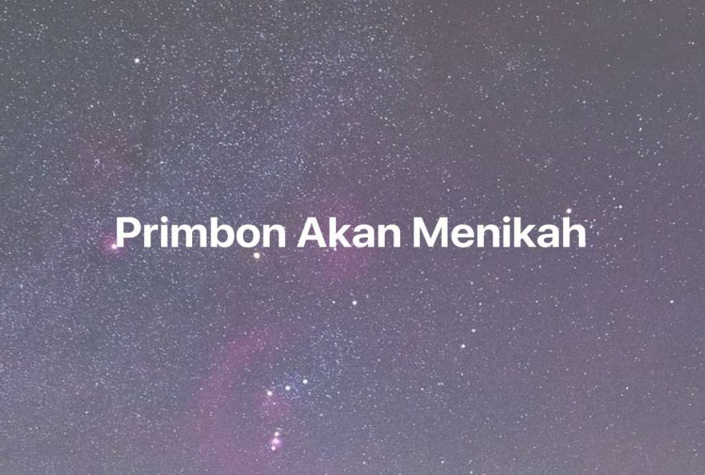 Gambar Mimpi Primbon Akan Menikah