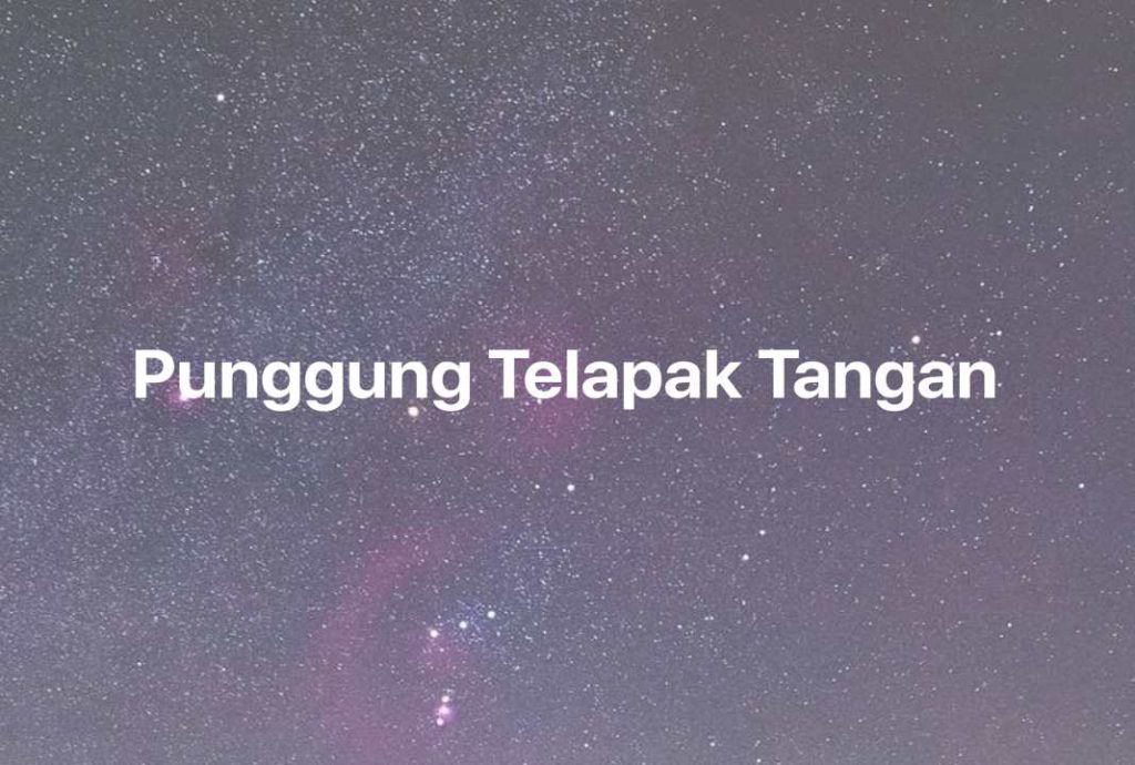 Gambar Mimpi Punggung Telapak Tangan