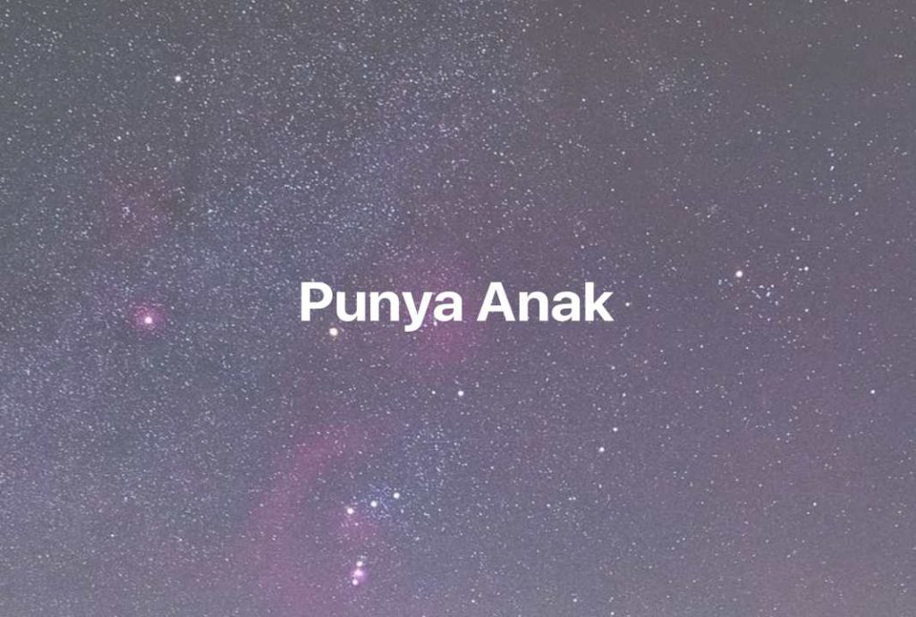 Gambar Mimpi Punya Anak