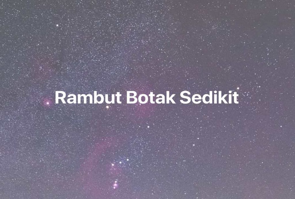 Gambar Mimpi Rambut Botak Sedikit