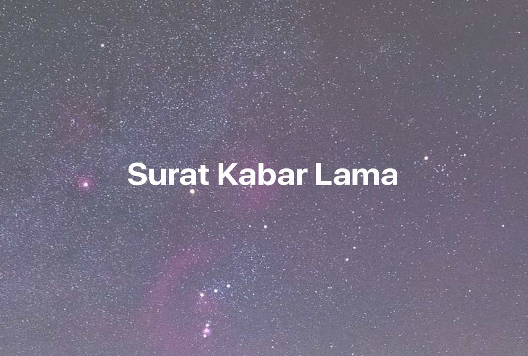 Gambar Mimpi Surat Kabar Lama