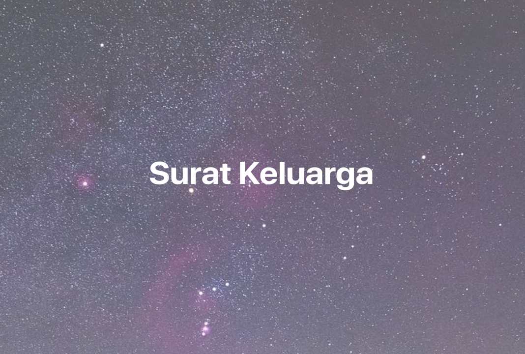 Gambar Mimpi Surat Keluarga