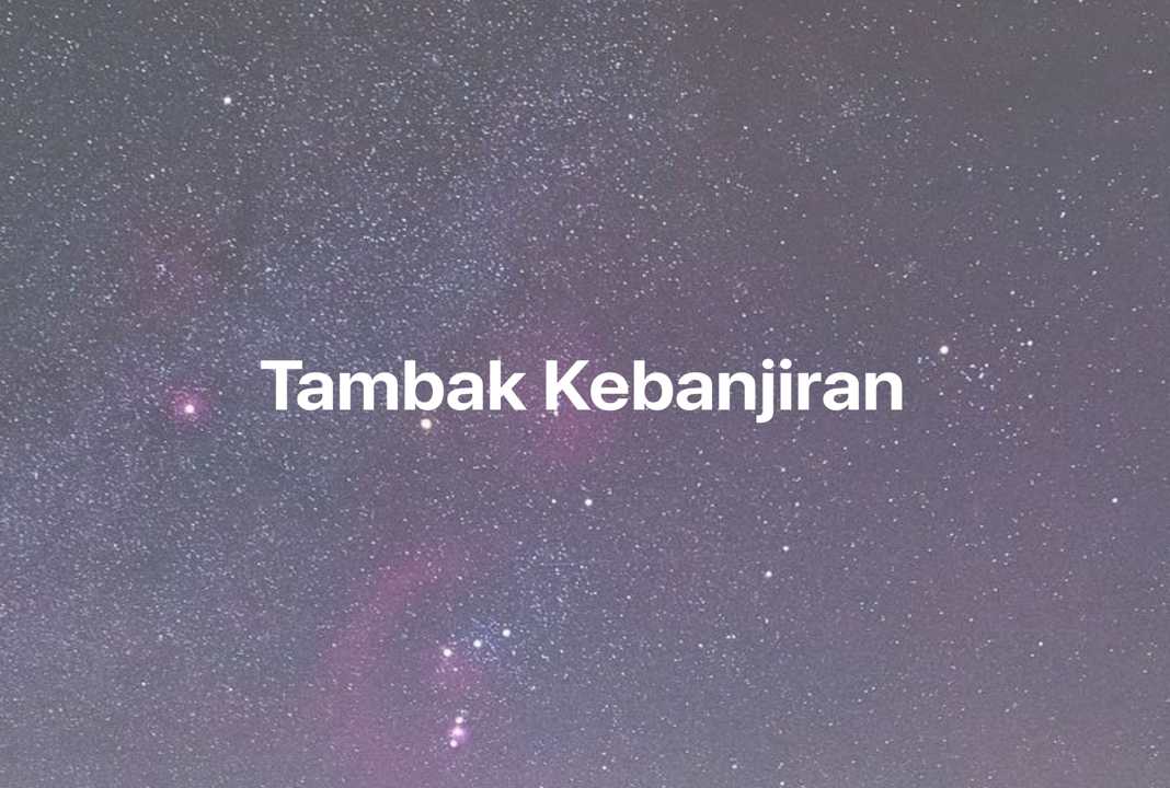 Gambar Mimpi Tambak Kebanjiran