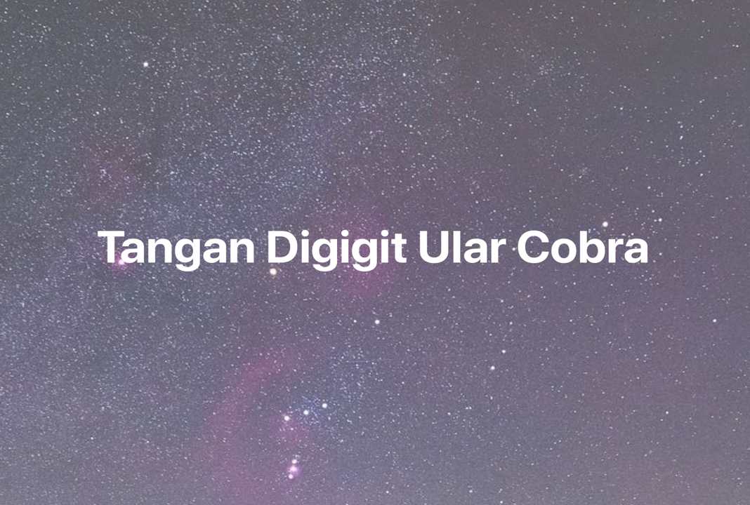 Gambar Mimpi Tangan Digigit Ular Cobra