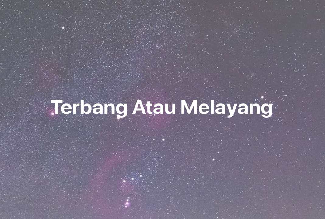 Gambar Mimpi Terbang Atau Melayang