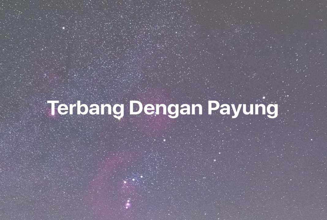 Gambar Mimpi Terbang Dengan Payung