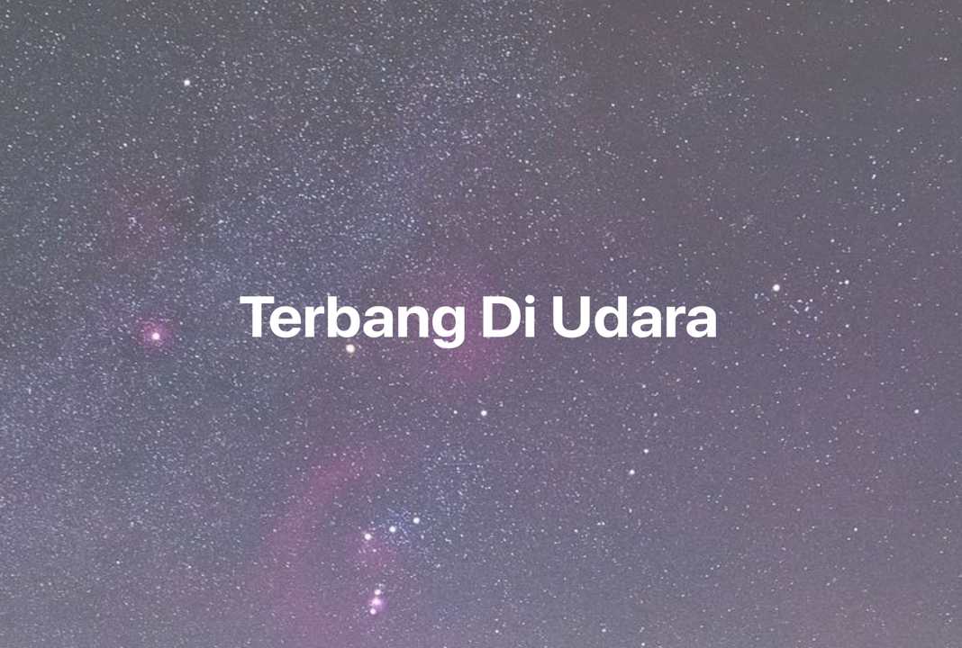 Gambar Mimpi Terbang Di Udara