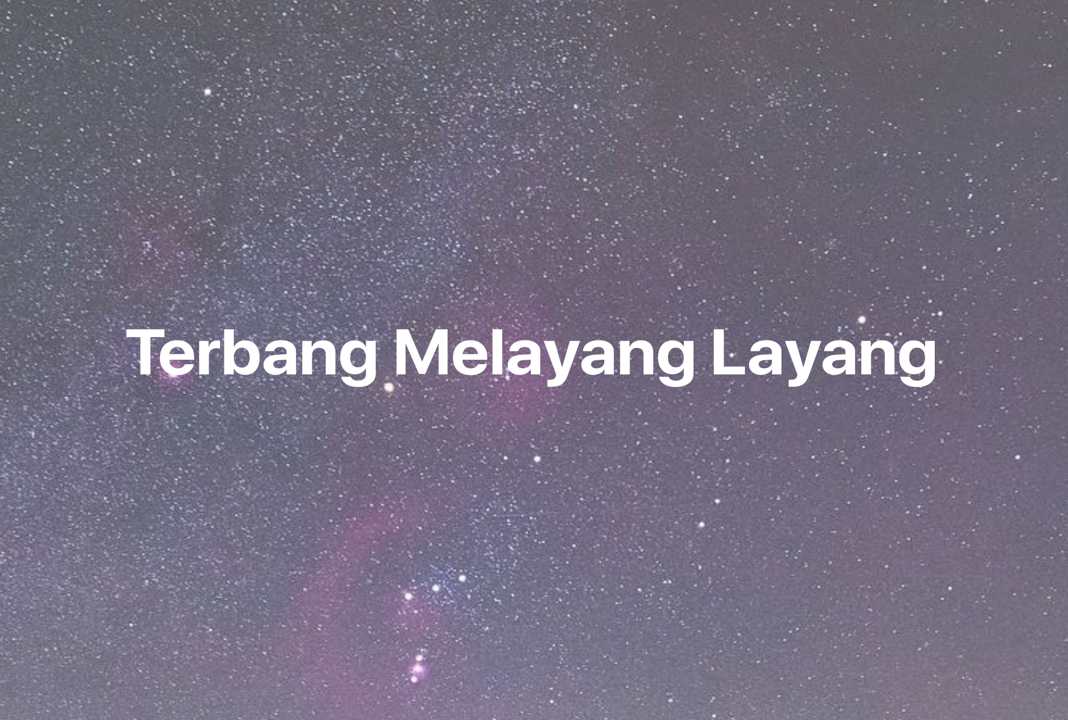 Gambar Mimpi Terbang Melayang Layang