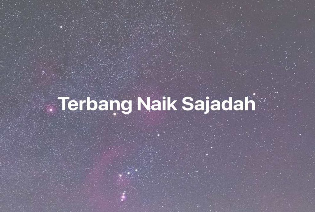 Gambar Mimpi Terbang Naik Sajadah