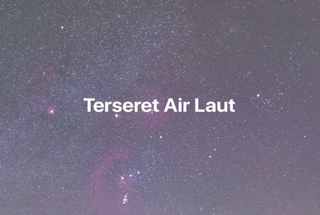 Gambar Mimpi Terseret Air Laut