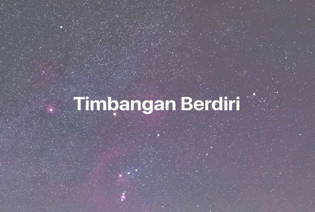 Gambar Mimpi Timbangan Berdiri