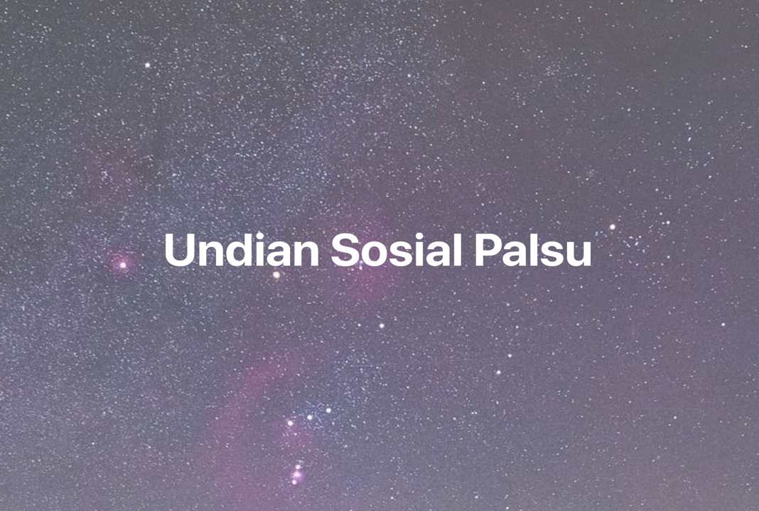 Gambar Mimpi Undian Sosial Palsu