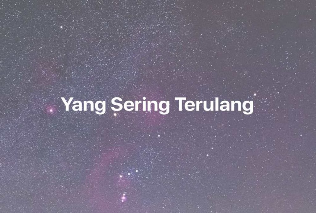 Gambar Mimpi Yang Sering Terulang